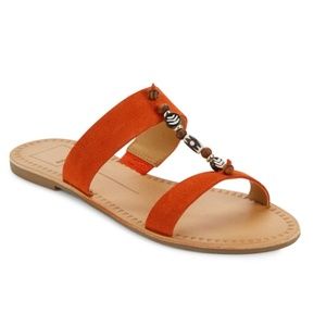 Dolce Vita "Jaliya" Coral LEATHER Slides 8.5